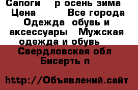 Сапоги 35 р.осень-зима  › Цена ­ 700 - Все города Одежда, обувь и аксессуары » Мужская одежда и обувь   . Свердловская обл.,Бисерть п.